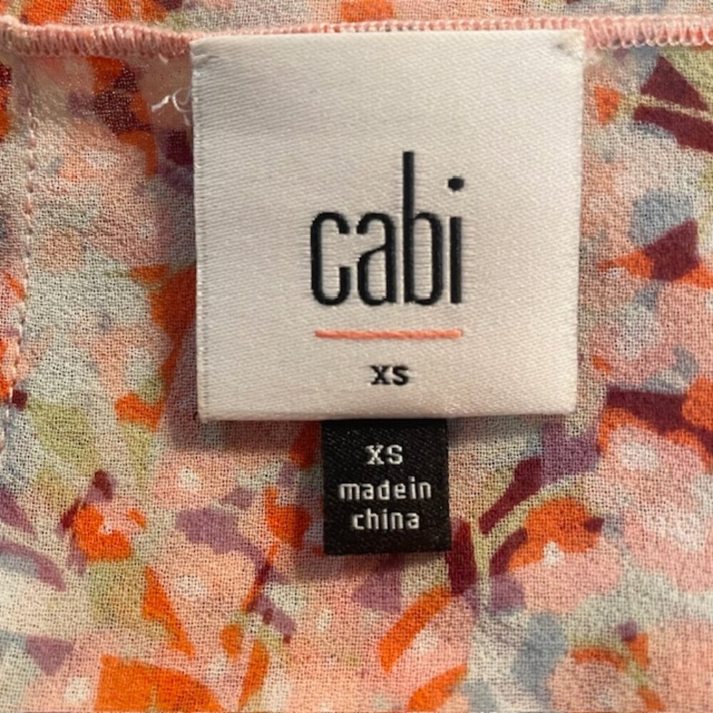 CABI Bella Sleeveless Floral Tiered Tank Top - Size XS - Picture 4 of 6